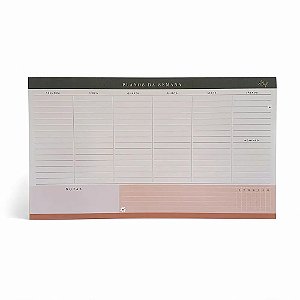 BLOCO NOTAS PLANNER SEMANAL MESA COLECAO 2022