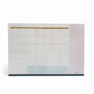 BLOCO NOTAS PLANNER MENSAL MESA COLECAO 2022