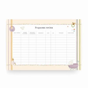BLOCO COM IMA ROTINA DO BEBE 17X25