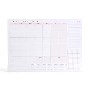 BLOCO PLANNER MENSAL DE MESA DELICATESSE