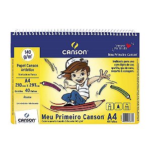 CADERNO MEU PRIMEIRO CANSON INFANTIL 40FLS A4 140GM