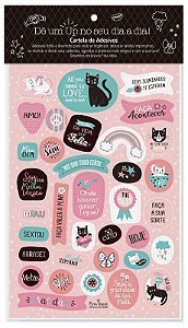 CARTELA DE ADESIVOS GATOS