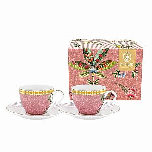 CONJUNTO XICARAS DE CAFE LA MARJORELLE ROSA