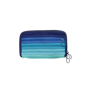 ESTOJO COM DIVISORIAS ZIPPER PENCIL AZUL