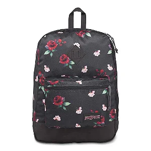 MOCHILA SUPER FX PRETA C FLORES