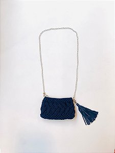 BOLSA MACRAME MARINHO