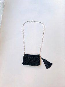 BOLSA MACRAME PRETO