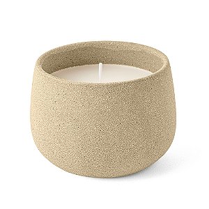 VELA REDONDA COM SUPORTE EM CERAMICA