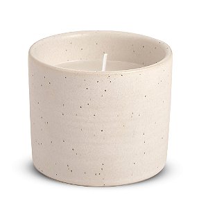 VELA CILINDRICA COM SUPORTE EM CERAMICA