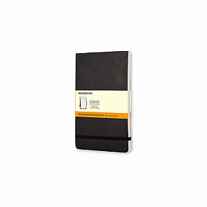 CADERNO BOLSO REPORTER PRETO FLEXIVEL PAUTADO