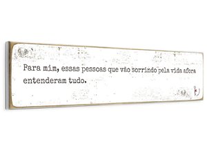 BLOCO DE MADEIRA DECORATIVO PARA MIM  42X9