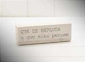 MINI BLOCO DE MADEIRA QUE SE EXPLODA 17X6