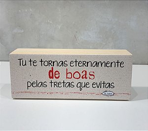 MINI BLOCO DE MADEIRA TU TE TORNAS 11X6