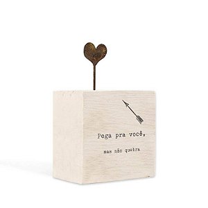 BLOCO CUBO MADEIRA PEGA PRA VOCE 9X9