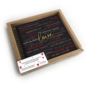 ALBUM DE FOTOS LOVE DOURADO