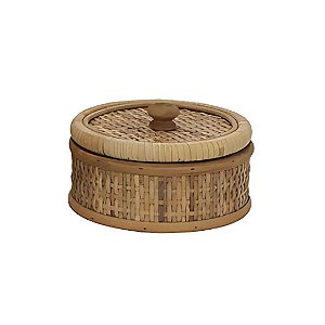CAIXA EM FIBRA NATURAL CILINDRICA  15CM P