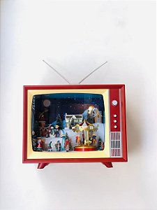 ENFEITE TELEVISAO NATALINA MUSICAL C LUZ E MOVIMENTOS