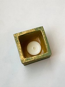 VELA QUADRADA DOURADO 10X10