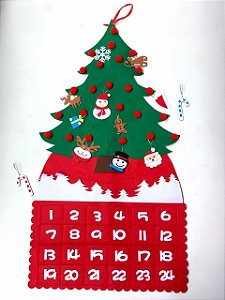 CALENDARIO ADVENTO ARVORE DE NATAL