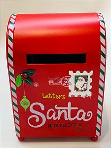 CAIXA CORREIO LETTERS SANTA NATAL 20CM