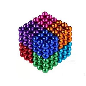 CUBO MAGICO MAGNETICO COLORIDO 216 ESFERAS