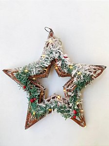 ESTRELA PARA PENDURAR C LED NATAL 35CM