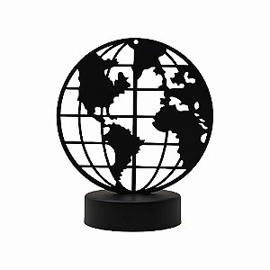 ENFEITE LUMINARIA GLOBO TERRESTRE METAL