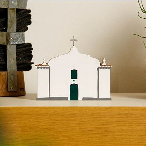 ESCULTURA DE MADEIRA IGREJA DO QUADRADO TRANCOSO MINI