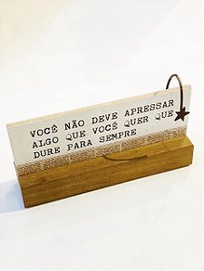BLOCO PLACA PEQUENA VOCE NAO DEVE