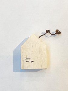 CASINHA MINI MADEIRA CLARA CASA COMIGO