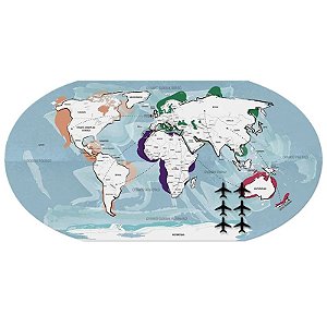 PAINEL DE MARCACAO MAPA MUNDI 43X85CM