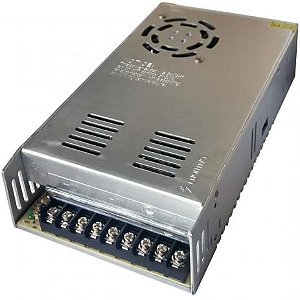 Fonte Metálica Ajustável  - 12V / 20A - Para  CFTV