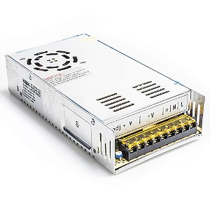 Fonte Metálica Ajustável  12V / 30A  -   Para CFTV