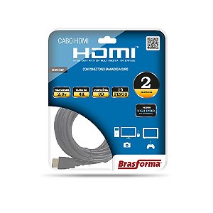 CABO HDMI 2.0 4K 3D 1080P 19+1 PINOS - 2 METROS