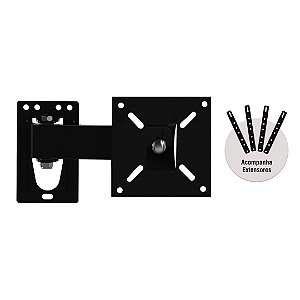 Suporte para  TV LED Aarticulado - Preto -  10" A  56"  _ Brasforma