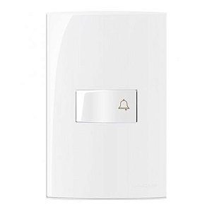 Interruptor Pulsador Campainha  4X2 BRANCO - SLEEK