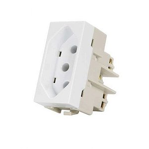 Módulo Tomada  2P+T 20A-250V Branca - INFINITI