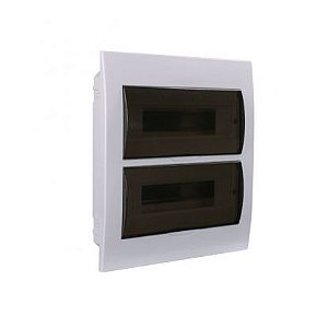 Quadro de distribuição - Embutir - Branco -  24 Polos - Mar-Girius