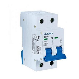 Disjuntor Bipolar -  4A - DJ-3K2 C4