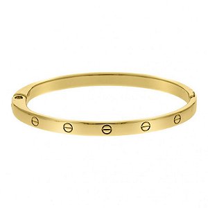Bracelete fixo Folheado em ouro Veneza  ( serve pulso até 17,5cm)