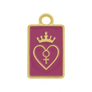Pingente Dourado (resina Rosal) Tarot Imperatriz