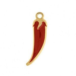 Pingente Pimenta folheado em ouro