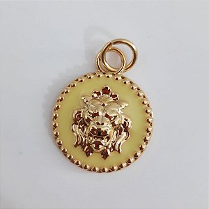 Pingente Dourado (resina Amarela) Leão colors