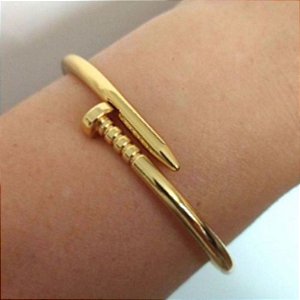 Bracelete Dourado Prego (Serve de 17cm a 19cm pulso)