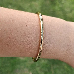 Bracelete Fixo Liso ( fino) folheado em ouro  ( tamanhos P e M) até 20 cm