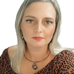 Colar com aro fixo liso com peça redonda folheado em ródio negro