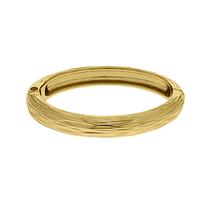 Bracelete com detalhes orgânico riscado  Folheado em ouro  (Tamanho único - serve de 16 a 18 cm)