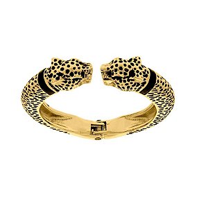 Bracelete Maxi com detalhes de cabeça de onça tamanho único