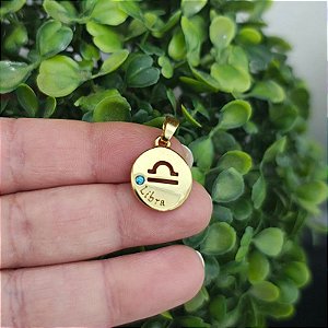 1 pingente oval com seu signo - Escolha seu signo abaixo