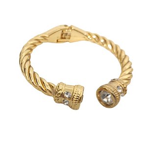 Bracelete Articulado Light Folheado em Ouro